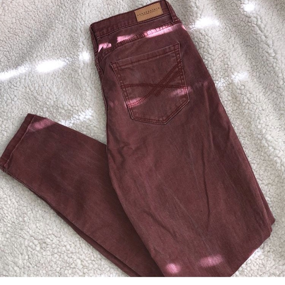 Aeropostale Maroon Jegging